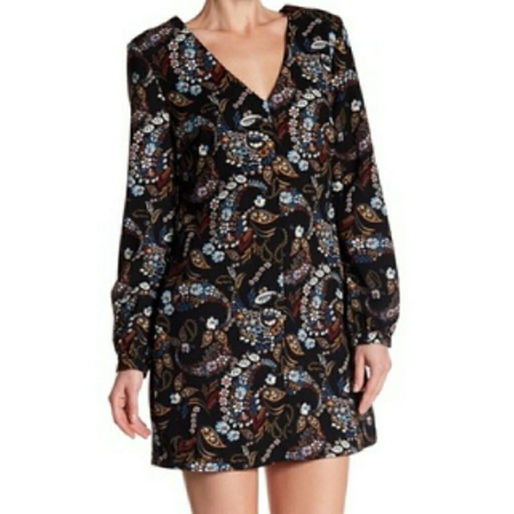 NWT WAYF XS Paisley print dress